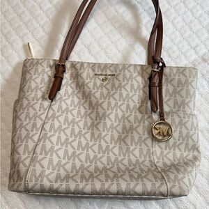 Michael Kors Cream Tote Bag